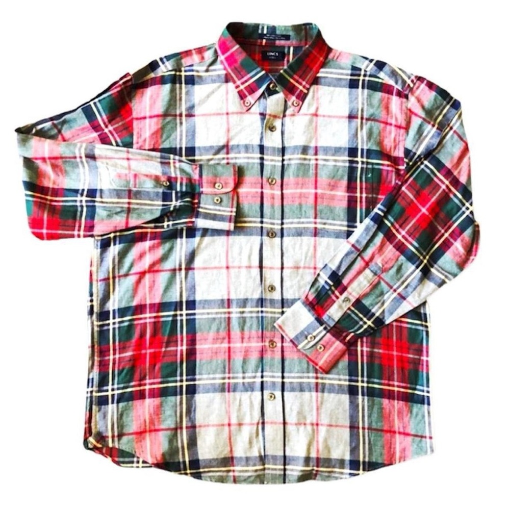 Lincs DC & Company Plaid Long Sleeve Button Down